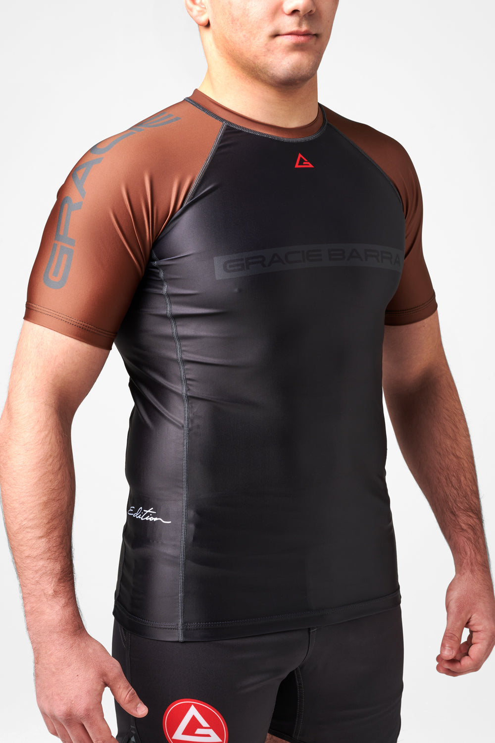 Rashguard Ranqueada M/C Unissex V3- Marrom