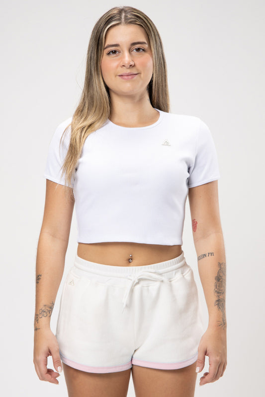 Cropped Legacy Canelado - Branco