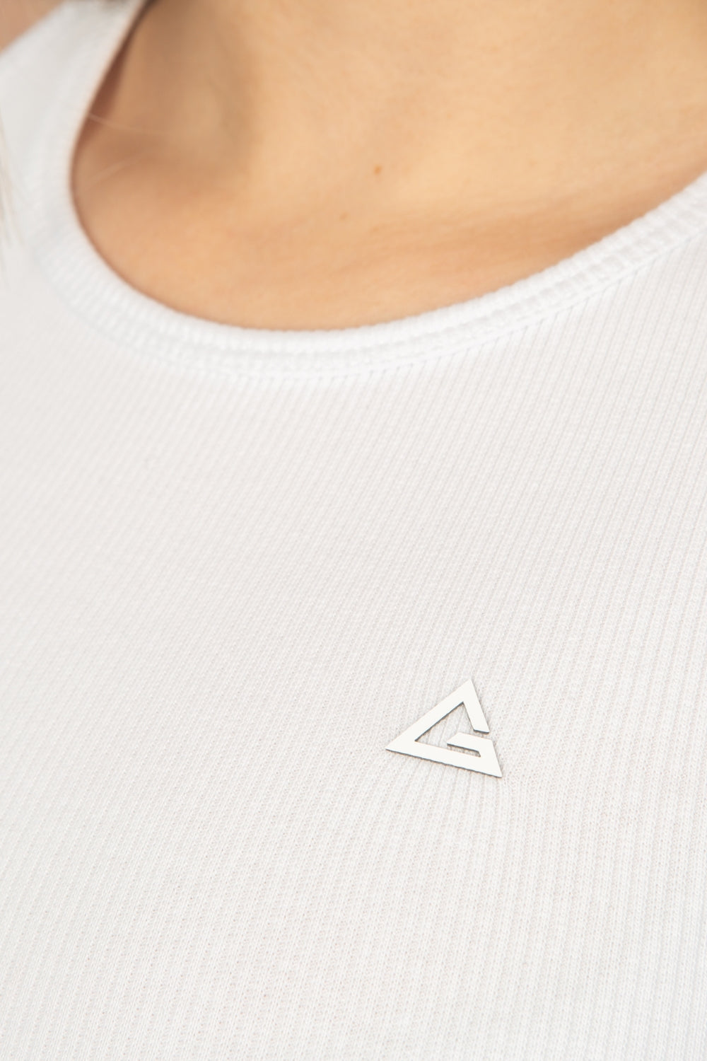 Cropped Regata Legacy Canelado - Branco