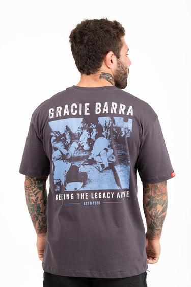 Camiseta Boxy Rio Roots Masculina - Cinza