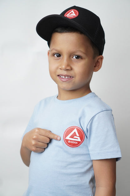 Camiseta Infantil Red Shield BJJ- Azul