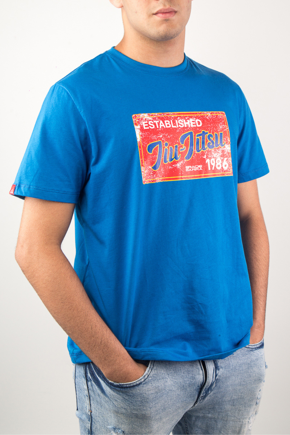 Camiseta JJ Postcard - Azul claro